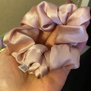 Pink Silk Dew Scrunchie